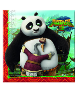  20 Kung Fu Panda 3™ Papierservietten 33 x 33 cm, fig. 1 