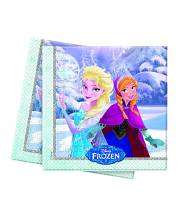  Frozen™-Tisch-Servietten Kindergeburtstag 20 Stück bunt 33x33cm, fig. 1 