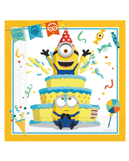  20 Serviettes en papier Minions™ 33 x 33 cm, fig. 1 