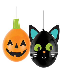  2 Ballons latex DIY Halloween Friends 30 cm, fig. 1 