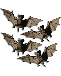  4 Chauves-souris Halloween 11 cm, fig. 1 