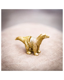  Dinosaurier-Platzkarten-Halter für Geburtstage 4 Stück gold 9,5 x 5 cm, fig. 1 