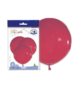  5 Ballons géants en latex rouges 47 cm, fig. 1 