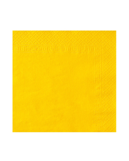  50 Serviettes jaune vif 38 x 38 cm, fig. 1 