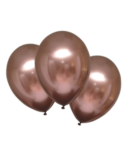  6 Ballons en latex rose gold satinés 28 cm, fig. 1 