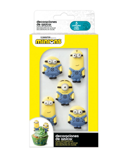  5 Mini figurines en sucre 2D Minions™ 19 g, fig. 1 