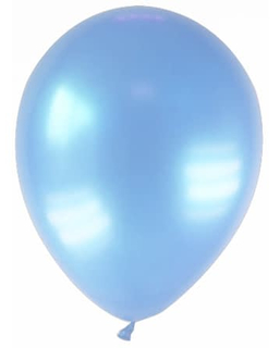  12 Ballons métallisés bleu clair 28 cm, fig. 1 