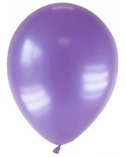  12 Ballons métallisés violets 28 cm, fig. 1 