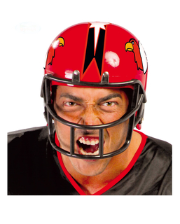  Casque joueur football rouge adulte, fig. 1 