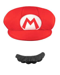  Casquette et Moustache Mario™ Adulte, fig. 1 