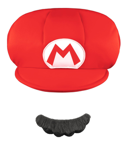  Casquette et Moustache Mario™ Enfant, fig. 1 