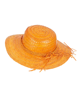  Chapeau de paille vintage orange femme, fig. 1 