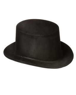  Chapeau haut de forme noir en plastique Adulte, fig. 1 