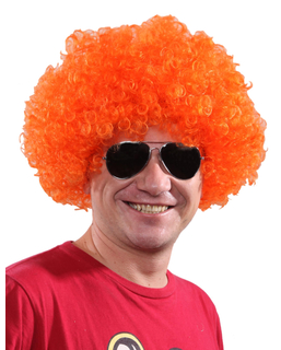  Afro-Perücke Clown orange für Erwachsene, fig. 1 