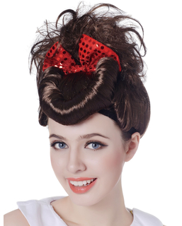  Perruque chignon rétro femme, fig. 1 