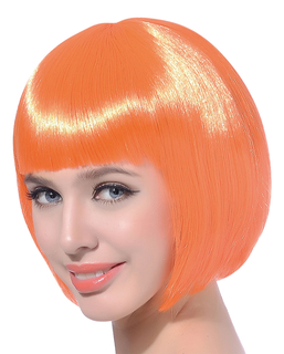  orange Kurzhaar-Perücke für Damen, fig. 1 