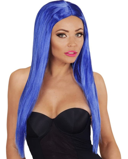  Blaue Glamour Perücke für Damen, fig. 1 