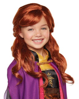  Frozen™ Anna-Perücke für Kinder Disney-Zubehör orange, fig. 1 