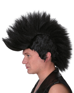  Schwarze Punk-Perücke für Herren, fig. 1 