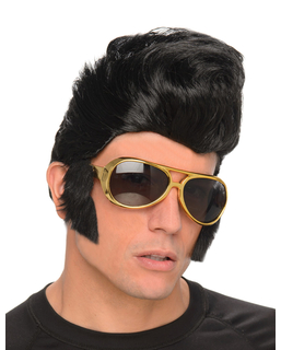  Perruque Rockeur homme avec lunettes, fig. 1 