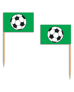  12 Pics en bois football verts 6,35 cm, fig. 1 