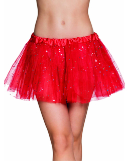  Tutu glitzernde Sterne für Damen rot-silber, fig. 1 