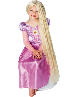  Lange Rapunzel™ Perücke für Kinder 80 cm blond, fig. 1 