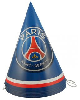  6 Chapeaux de fête en carton PSG™ 16 cm, fig. 1 