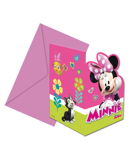  6 Invitations + enveloppes Minnie Happy ™, fig. 1 