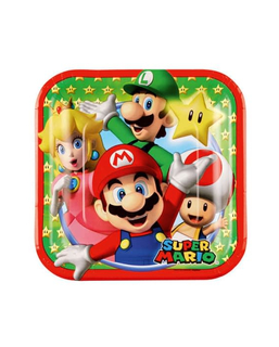  8 Petites assiettes en carton Super Mario™ 18 cm, fig. 1 