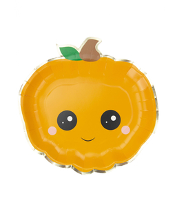  Kawaii-Kürbisteller für Halloween Partyzubehör 8 Stück orange 23 cm, fig. 1 