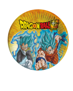  8 Assiettes en carton Dragon Ball Super™ 23 cm, fig. 1 