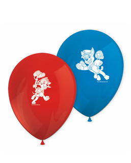  Paw Patrol™-Party-Luftballons Kindergeburtstag 8 Stück rot-blau, fig. 1 