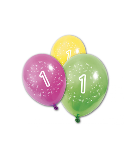  8 Ballons en latex anniversaire 1 an 30 cm, fig. 1 