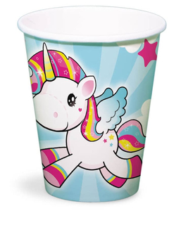  Einhorn Kunststoffbecher für Kinder 250ml, fig. 1 