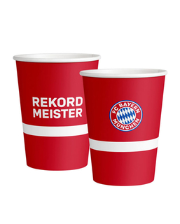  FC Bayern München™ -Trinkbecher 8 Stück Tischzubehör rot-weiss-blau 250 ml, fig. 1 