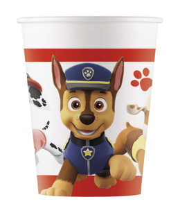  Paw Patrol™-Chase Trinkbecher Tischzubehör 8 Stück bunt 200ml, fig. 1 