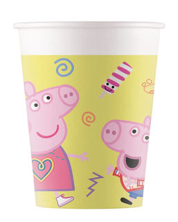  8 Peppa Wutz™ Pappbecher 200 ml, fig. 1 