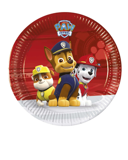  Paw Patrol™-Pappteller Tischdekoration 8 Stück bunt 20cm, fig. 1 