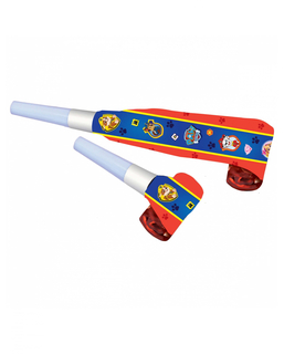  Paw Patrol™-Tröten Partyzubehör Kindergeburtstag 8 Stück bunt, fig. 1 