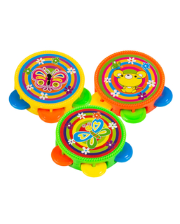  Accessoires piñata 3 tambours multicolores 4,5 cm, fig. 1 