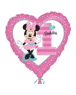  Ballon aluminium 1er Anniversaire Minnie ™ 43 cm, fig. 1 