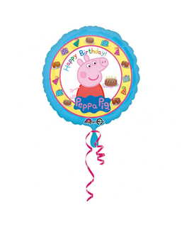  Folienballon Happy Birthday Peppa Wutz™ 43 cm, fig. 1 