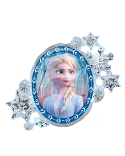  Frozen2™-Folienballon wendbare-Party-Dekoration Elsa und Anna weiss-blau 76x66cm, fig. 1 