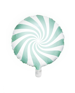  Ballon aluminium sucette menthe et blanc 45 cm, fig. 1 