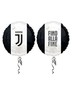  Juventus™-Folienballon schwarz-weiss 43cm, fig. 1 