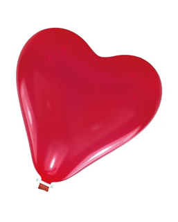  Ballon géant cœur latex rouge 61 cm, fig. 1 