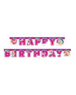  Barbie Dreamtopia™ „Happy Birthday“-Papierbanner, 15 cm x 2 m, fig. 1 