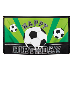  Banner Happy Birthday Fußball-Party 90 x 150 cm, fig. 1 