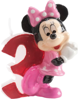  Bougie chiffre 3 Minnie™, fig. 1 